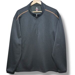 Bolle Mens Sz L Golf 1/4 Zip Performance Active Gray Pullover Thermal Sweatshirt